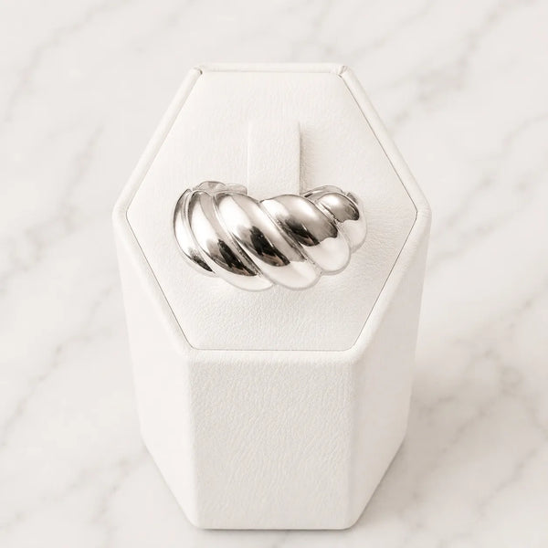 Anillo ajustable trenzado 9mm