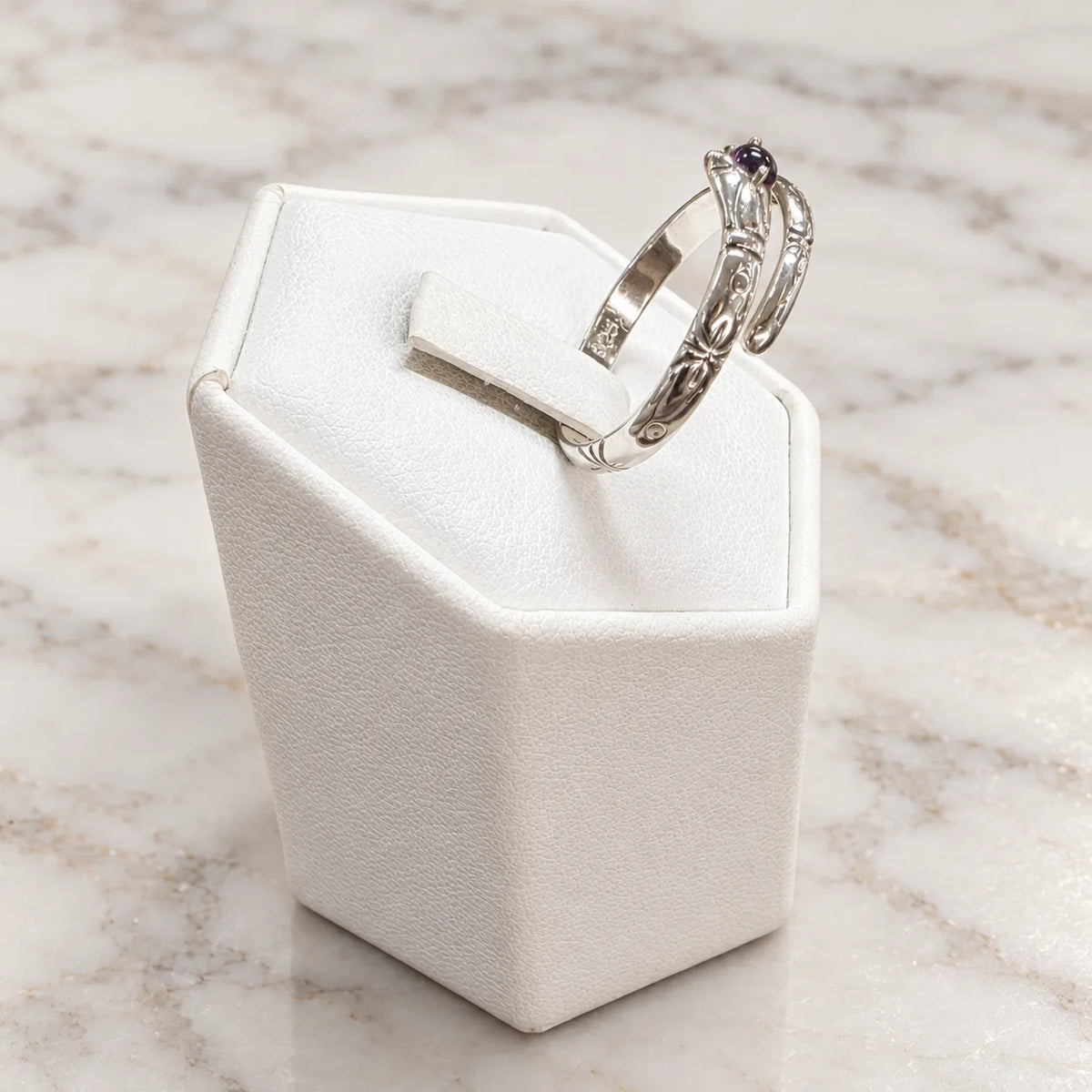 Anillo serpiente amatista