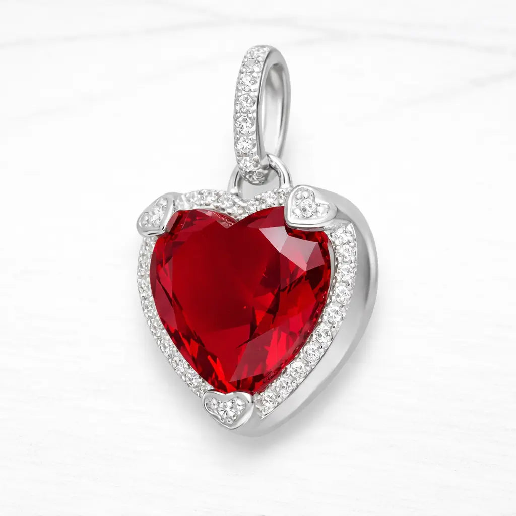 Colgante microcircón ruby