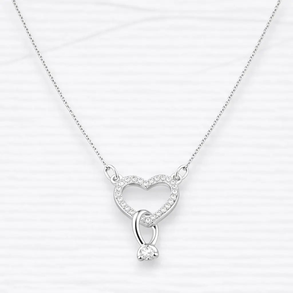 Collar corazón anillo 45cm