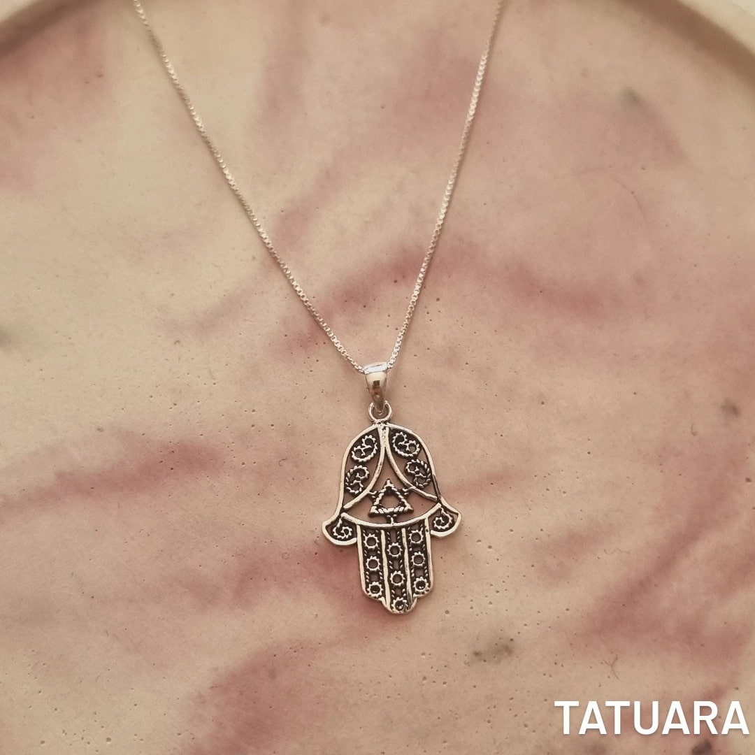 Collar mano de fatima 17mm x 23mm