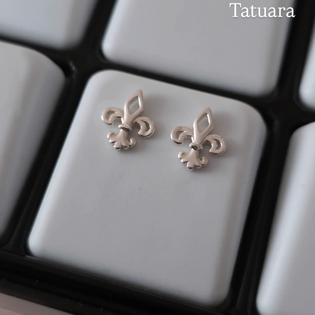 Aros apegados flor de lis