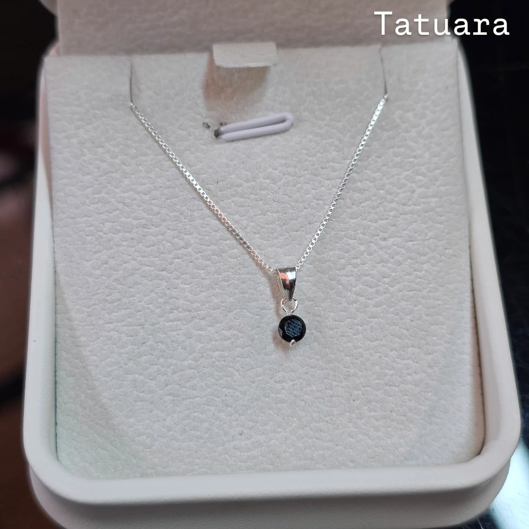 Collar punto luz 4mm azul