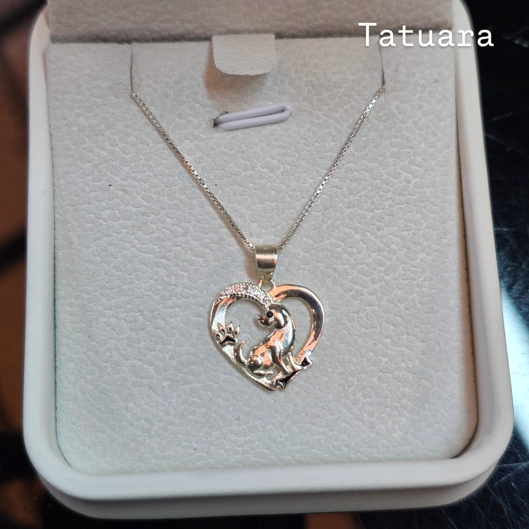 Collar perro circón