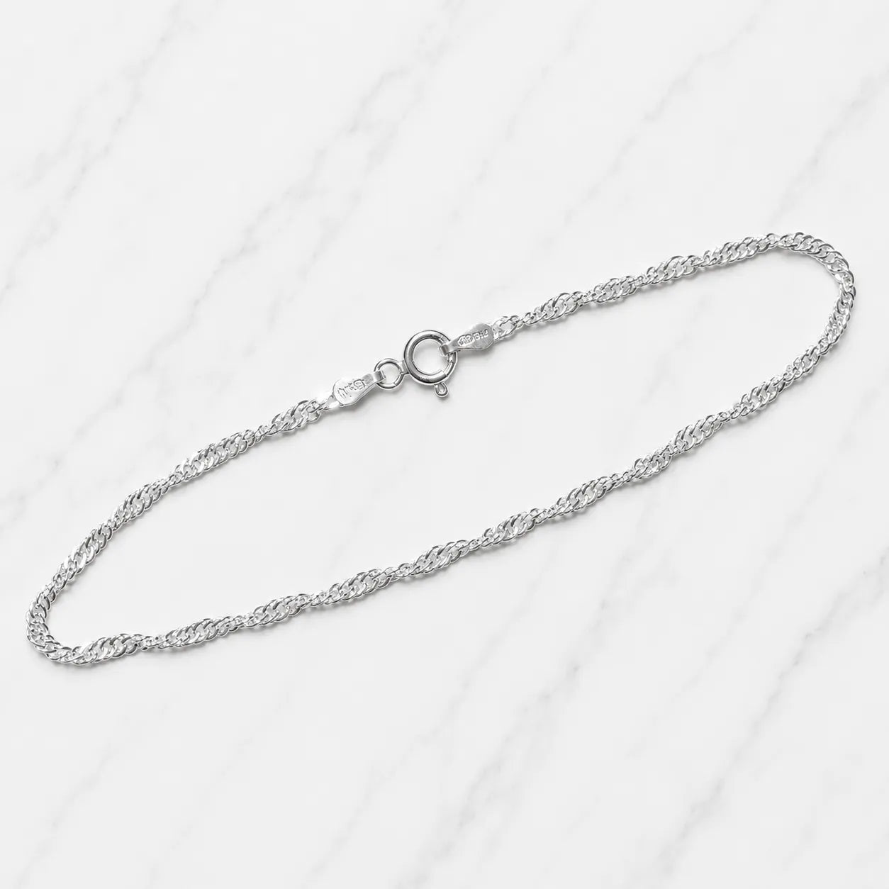 Pulsera singapur 2mm