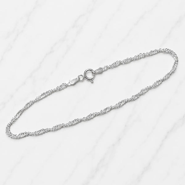 Pulsera singapur 2mm