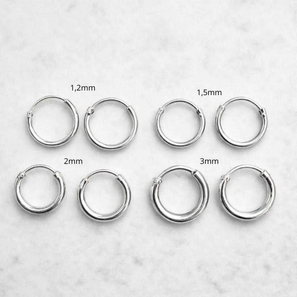 Aros argollas lisas 12mm