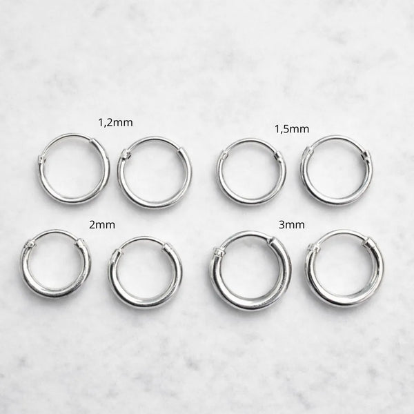 Aros argollas lisas 12mm
