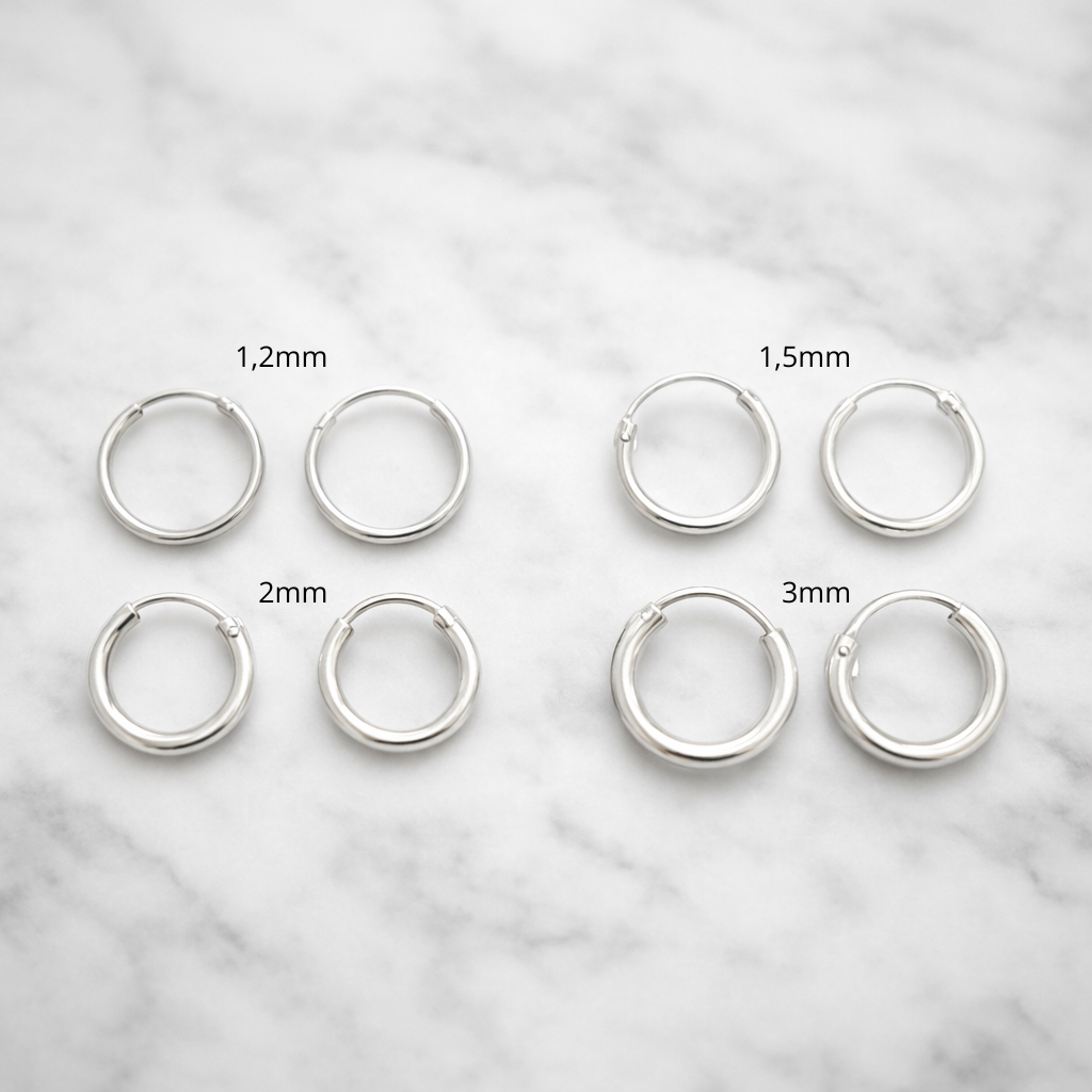 Aros argollas lisas 14mm