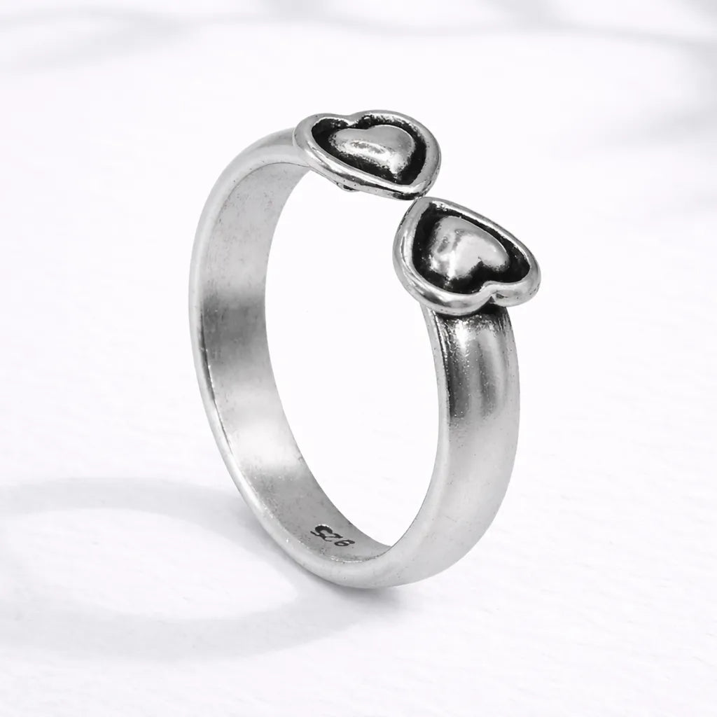 Anillo midi corazones