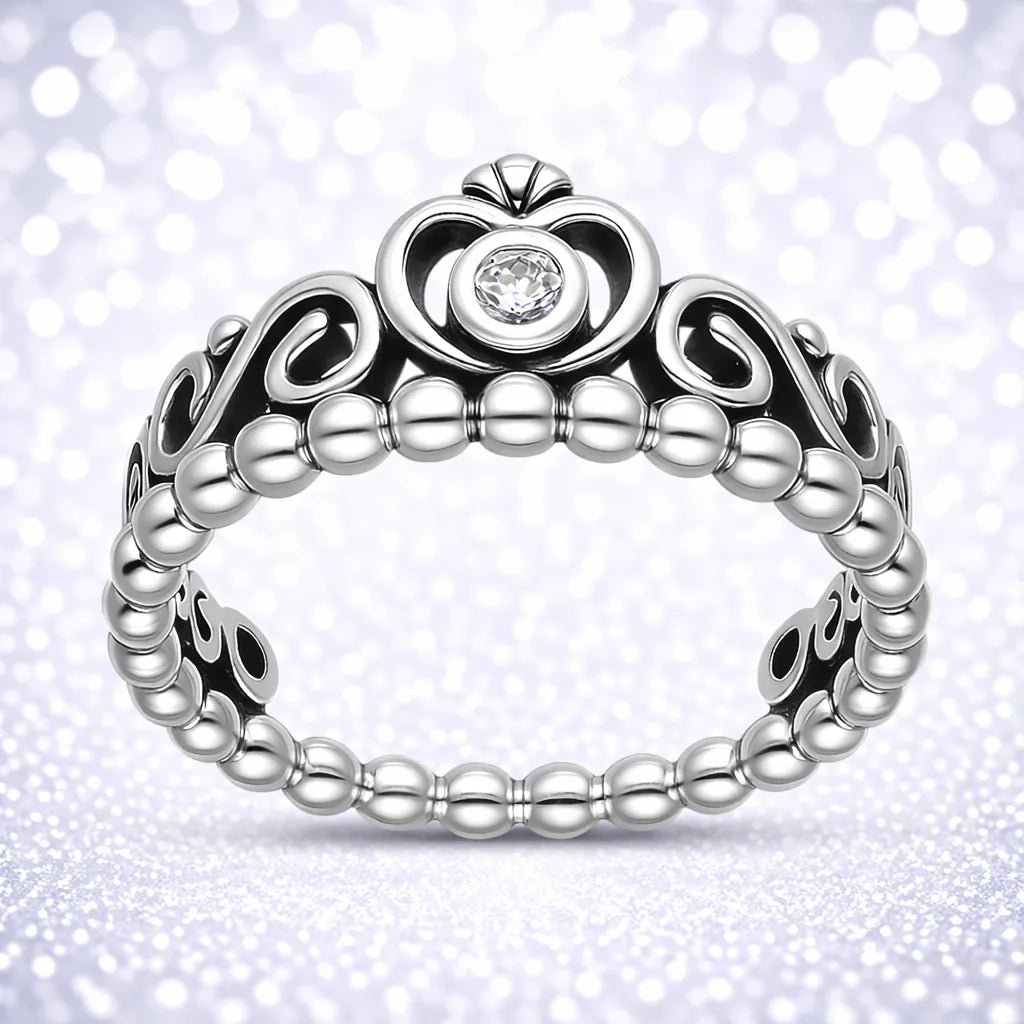 Anillo corona circón