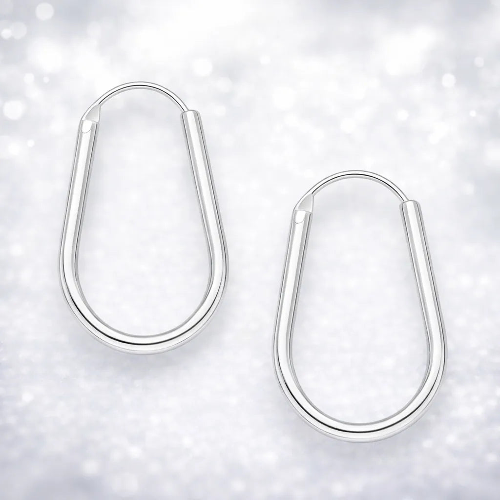 Aros argollas lisas 20mm ovaladas