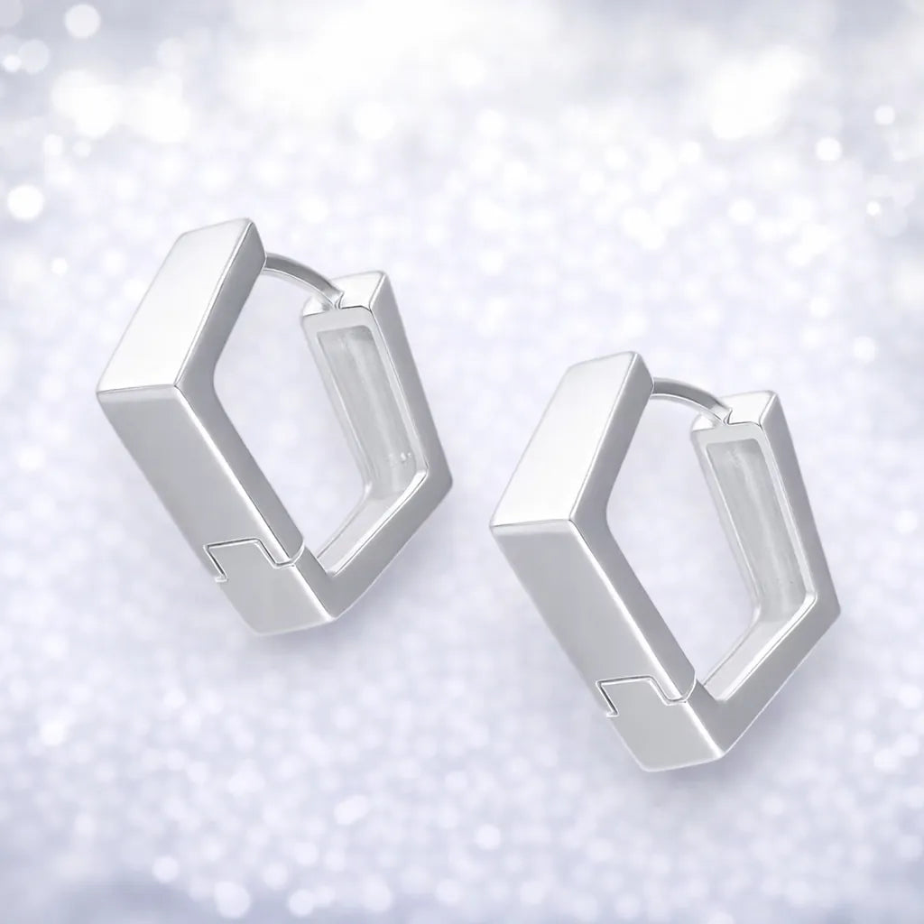 Aros argollas huggies rombo 18mm