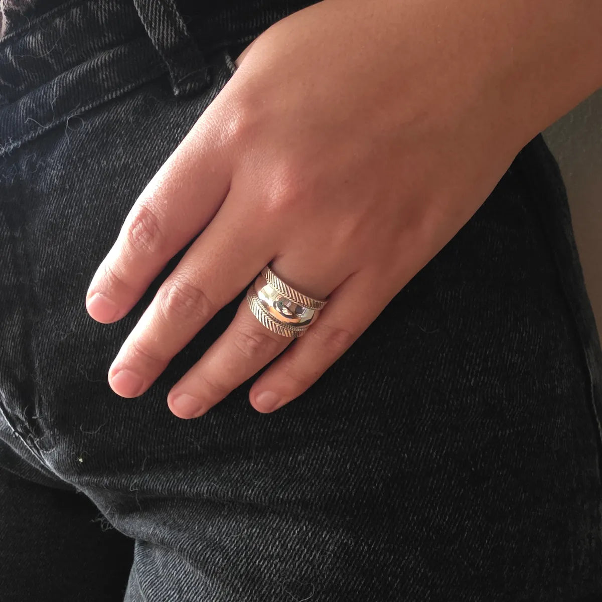 Anillo ancho bali 13mm