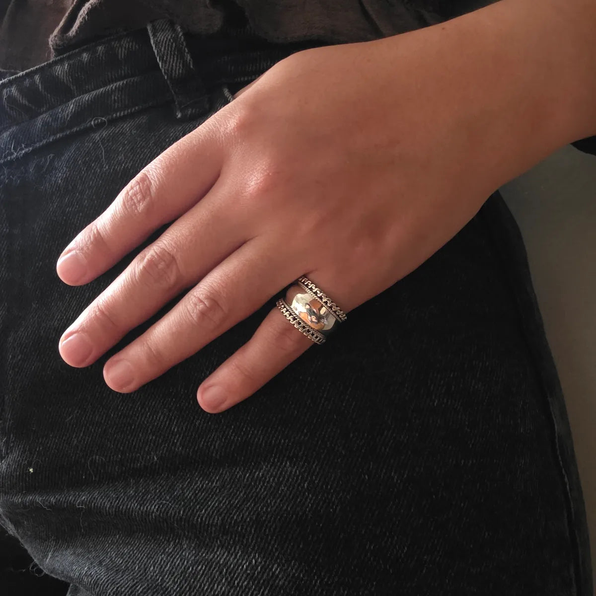 Anillo ancho bali 13mm