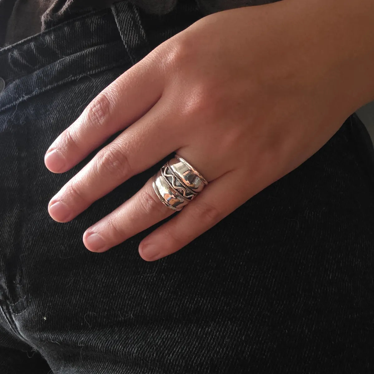 Anillo ancho bali 19mm