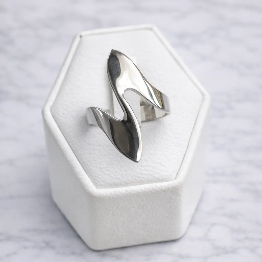 Anillo largo plano - 11