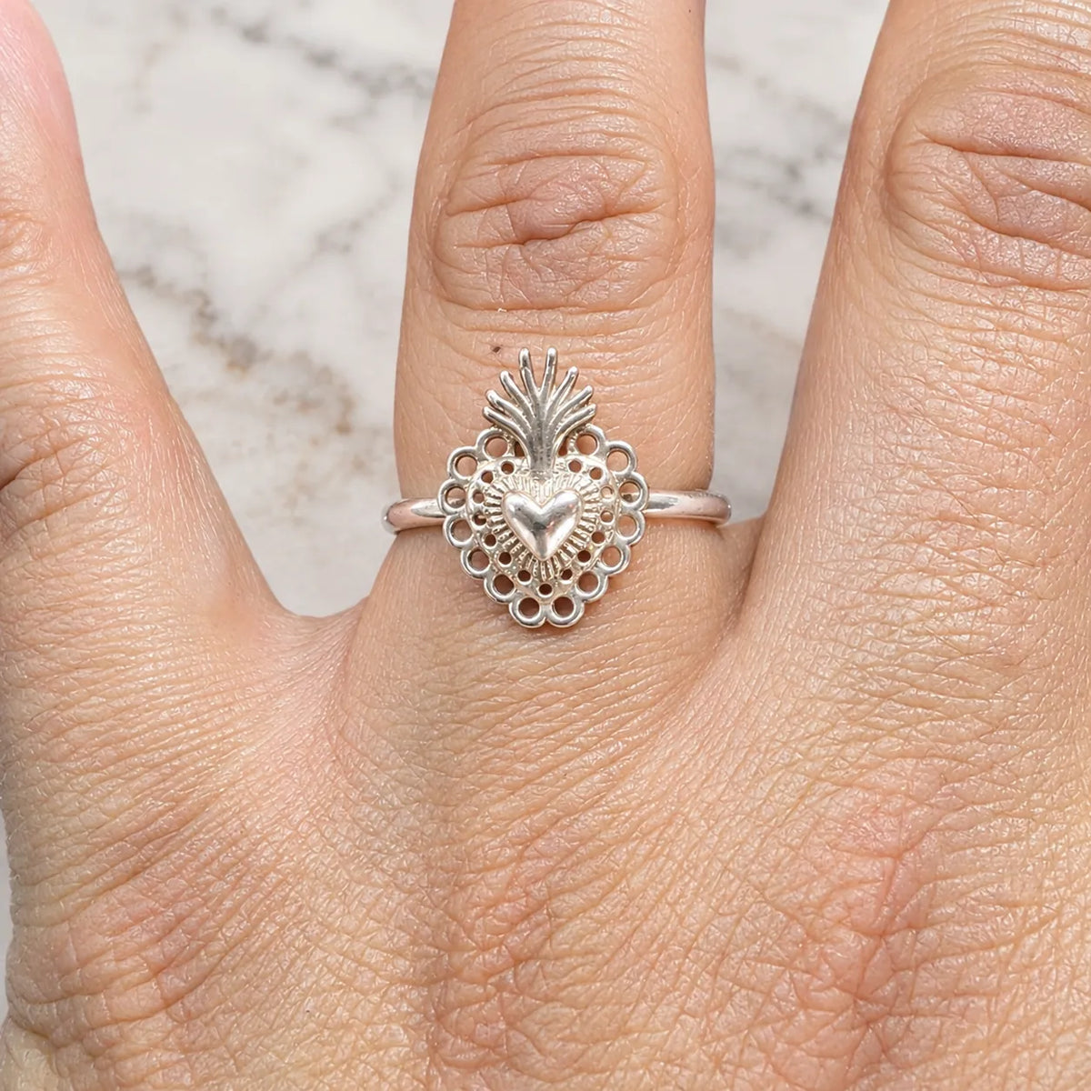Anillo corazón detente