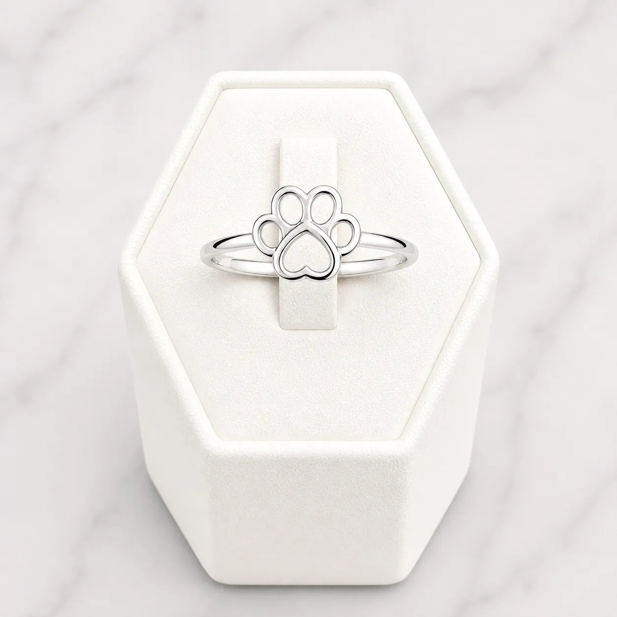Anillo huella de perro