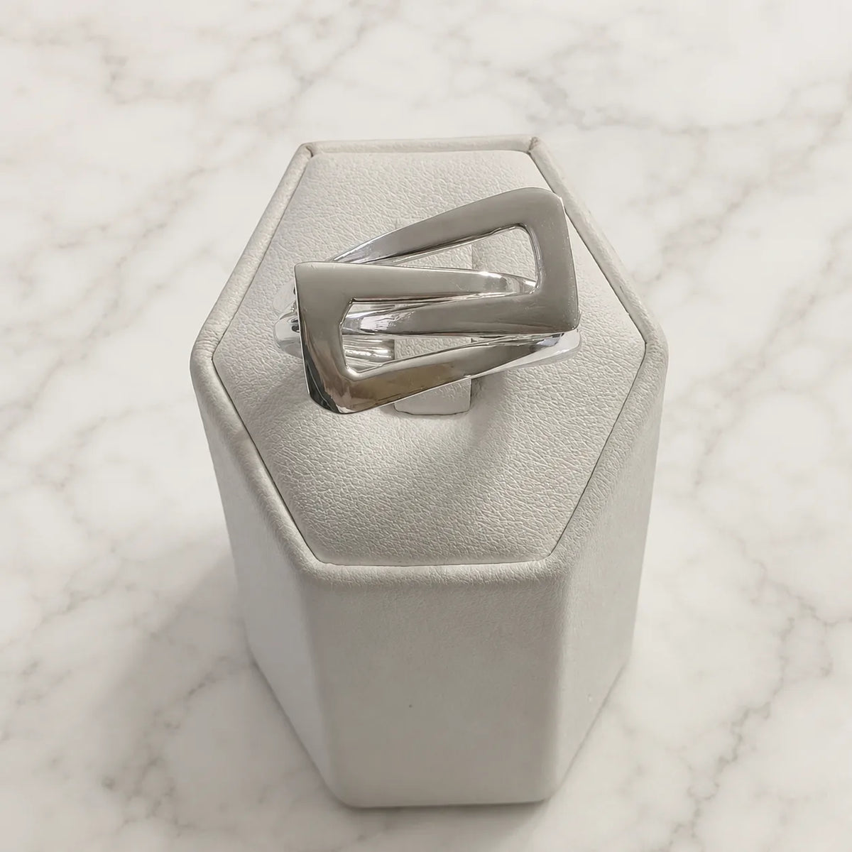 Anillo doble geometrico - 21