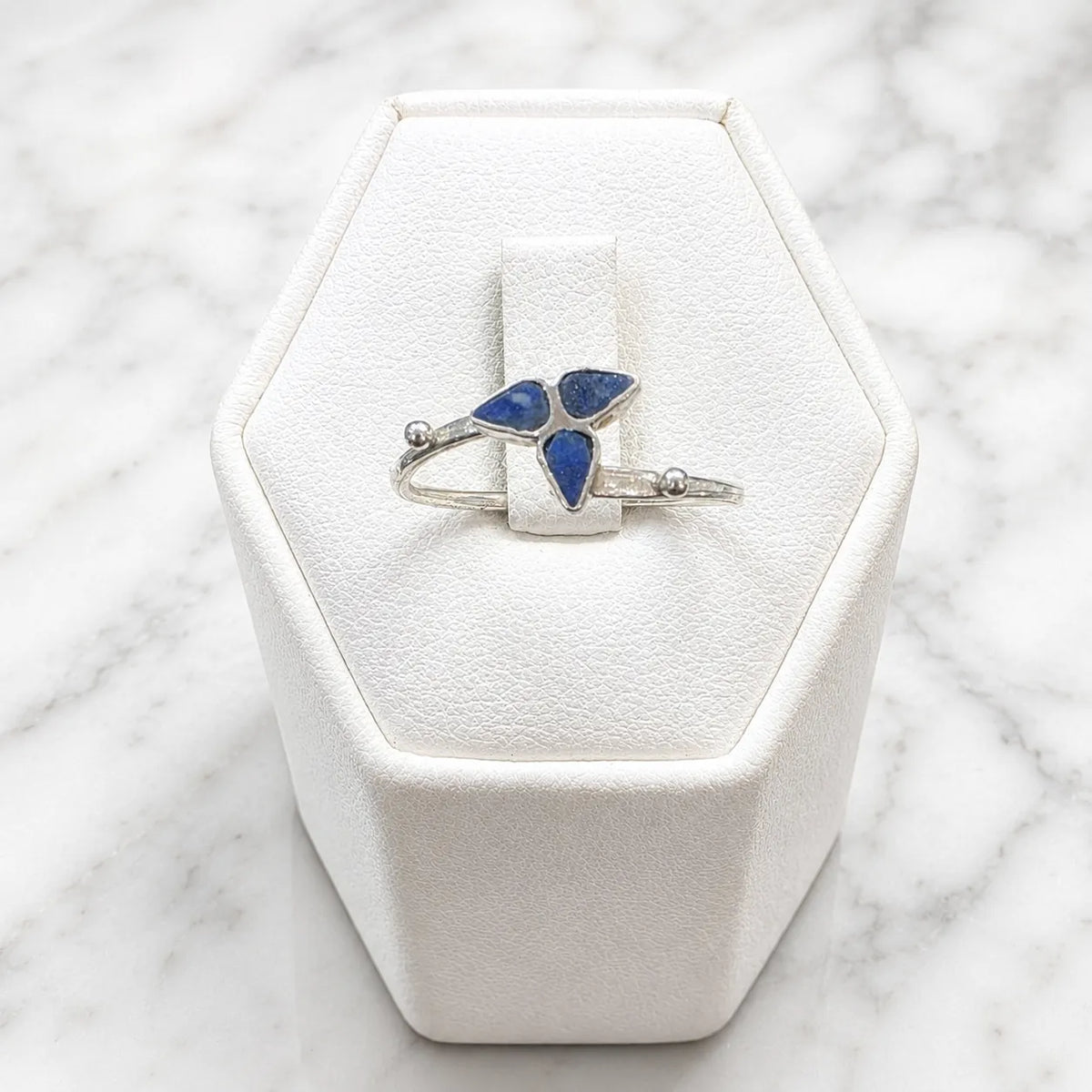 Anillo flor lapislazuli - 13