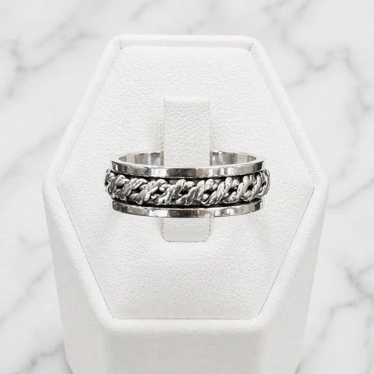Anillo antiestress envejecido trenzado