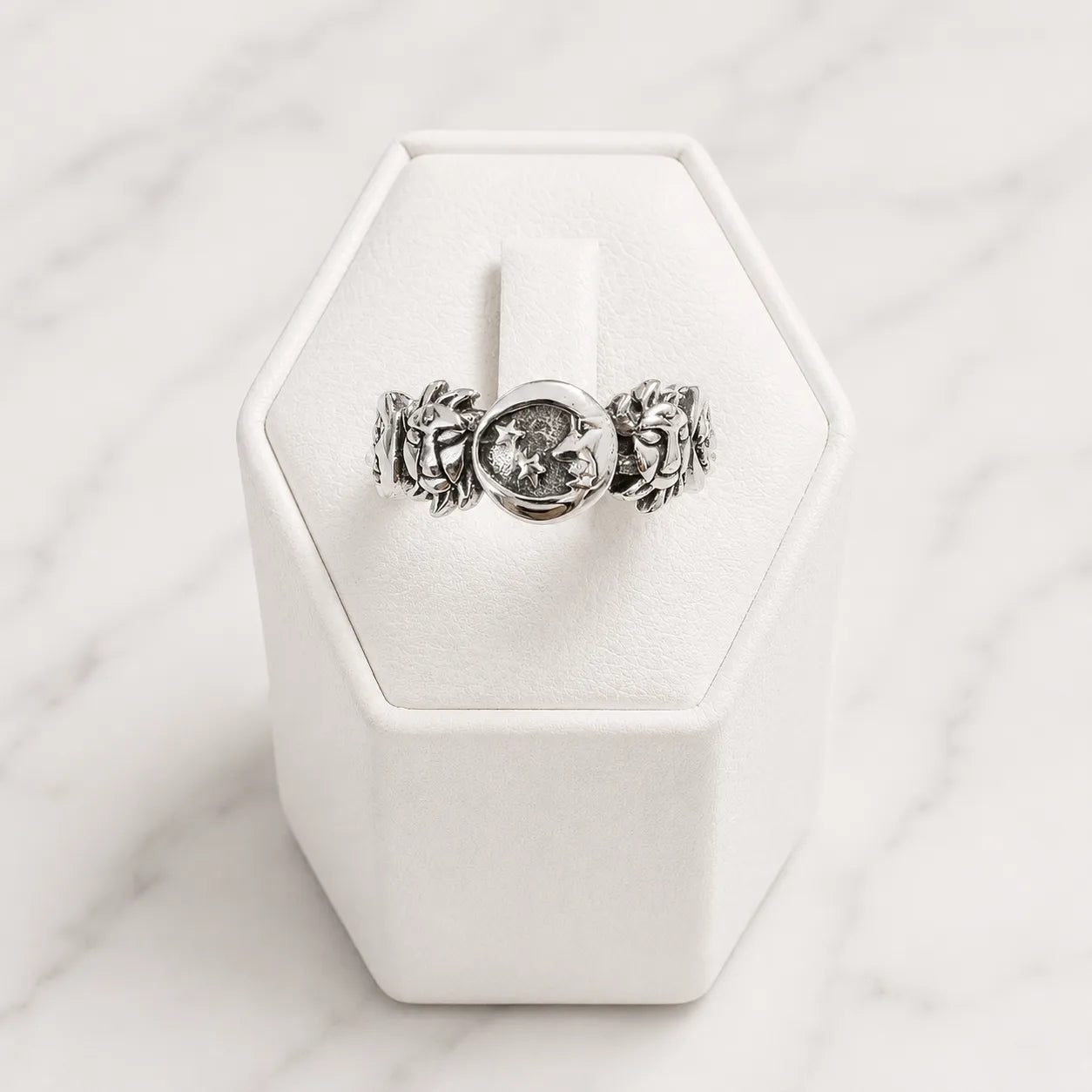 Anillo luna y estrellas