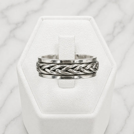Anillo antiestress doble trenzado
