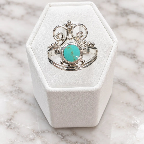 Anillo diseño turquesa