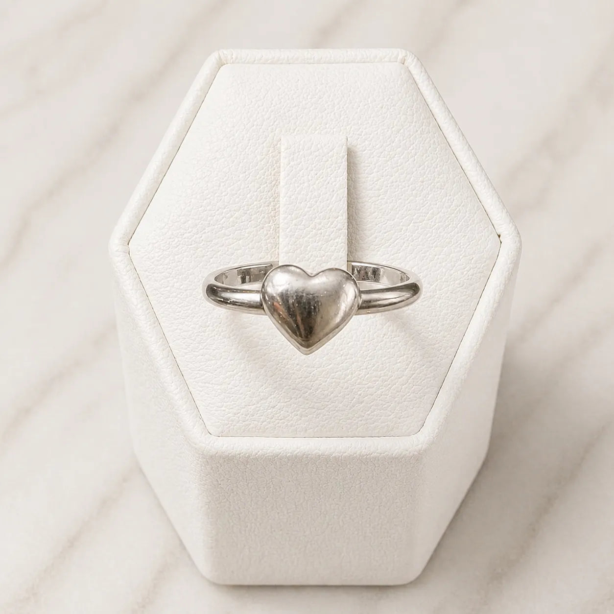 Anillo corazón clasico