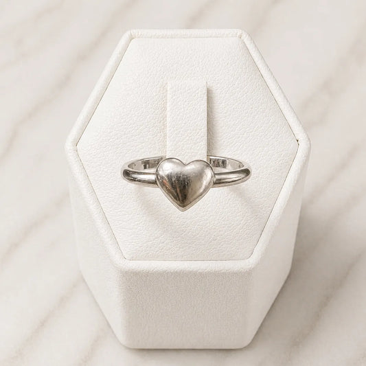 Anillo corazón clasico