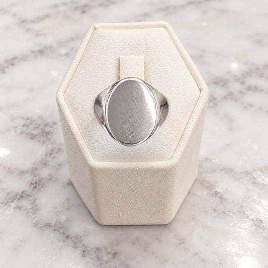 Anillo sello ovalado
