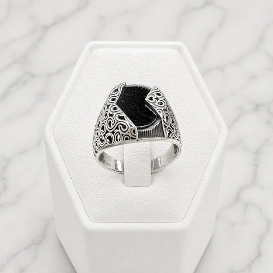 Anillo sello onix envejecido