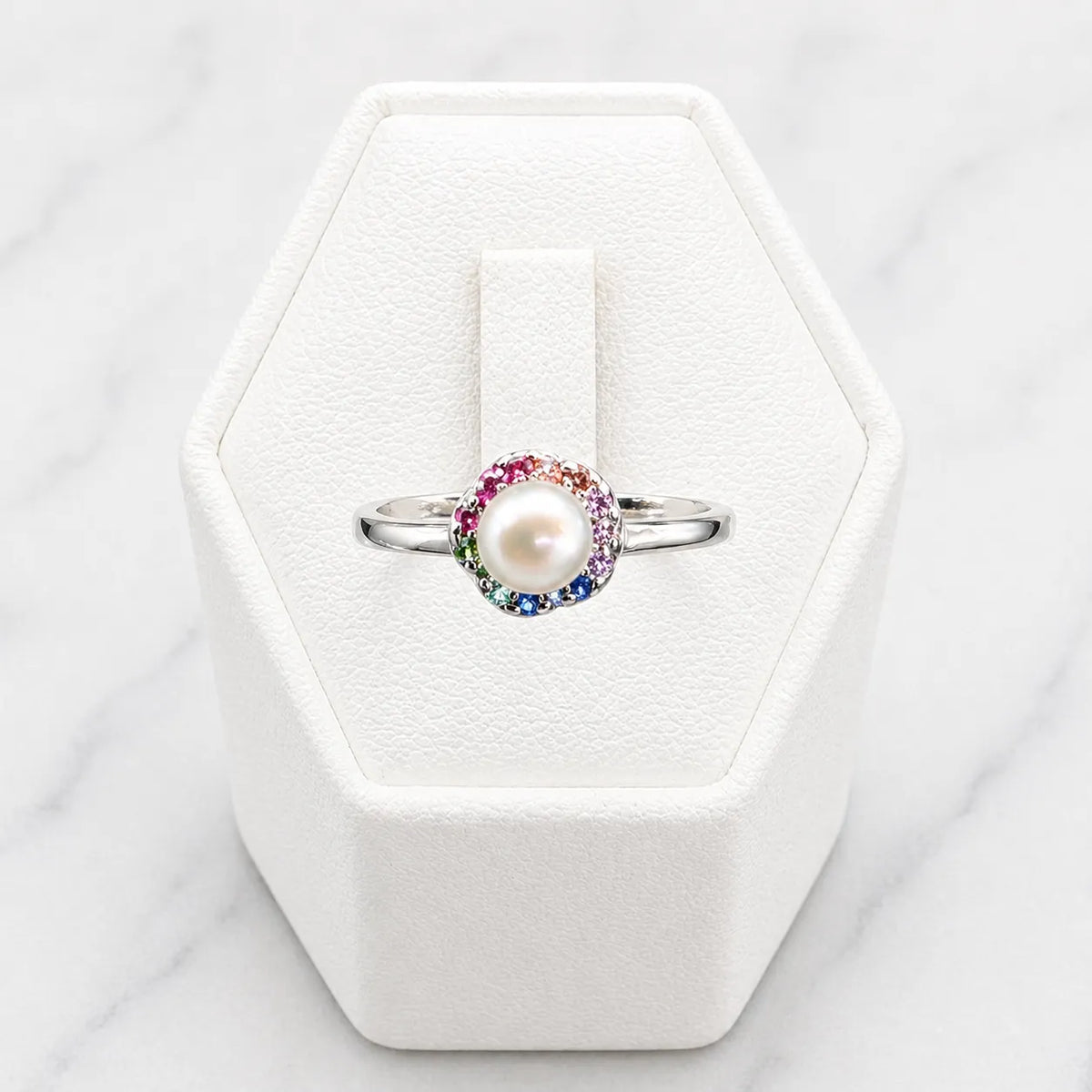 ANILLO FLOR PERLA