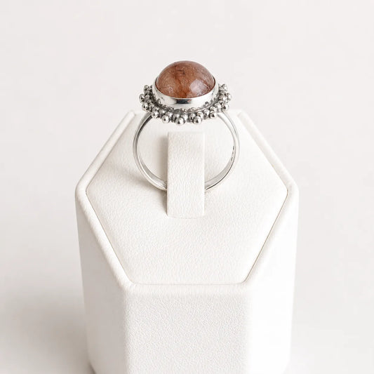 Anillo sol coral