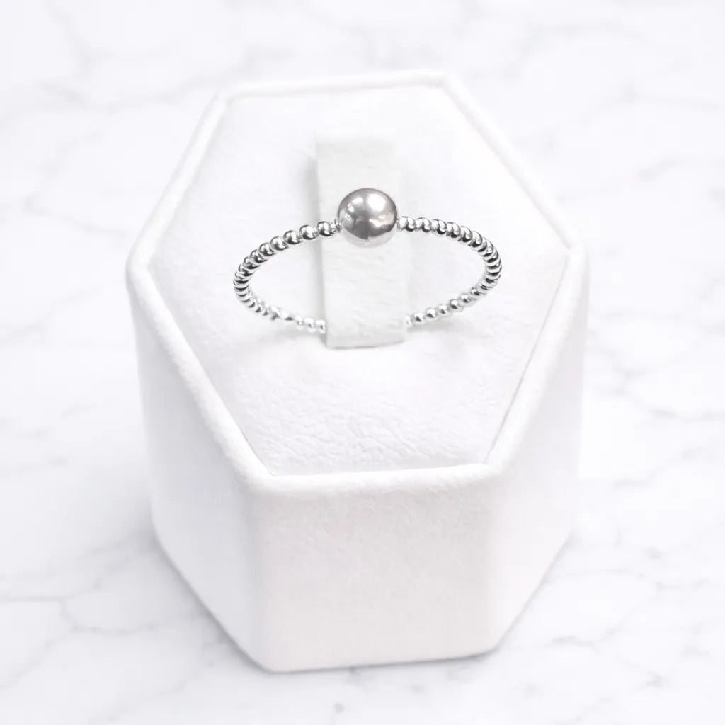 Anillo esfera con banda - 18