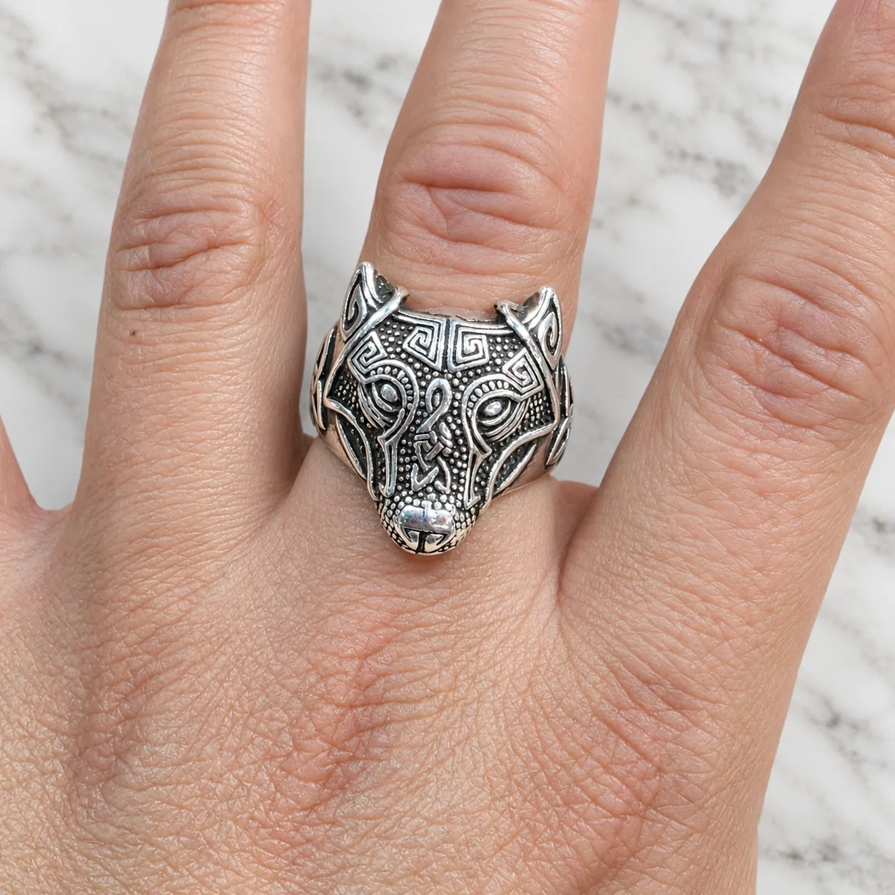 Anillo lobo vikingo