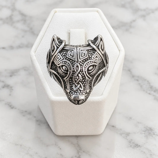 Anillo lobo vikingo