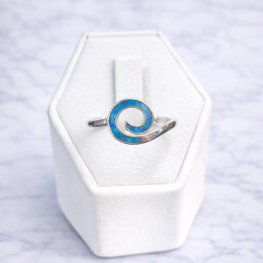 Anillo ola ópalo