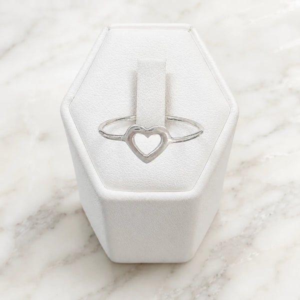 Anillo corazón calado