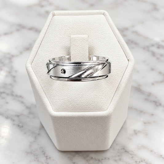 Anillo argolla liso geométrico antiestress