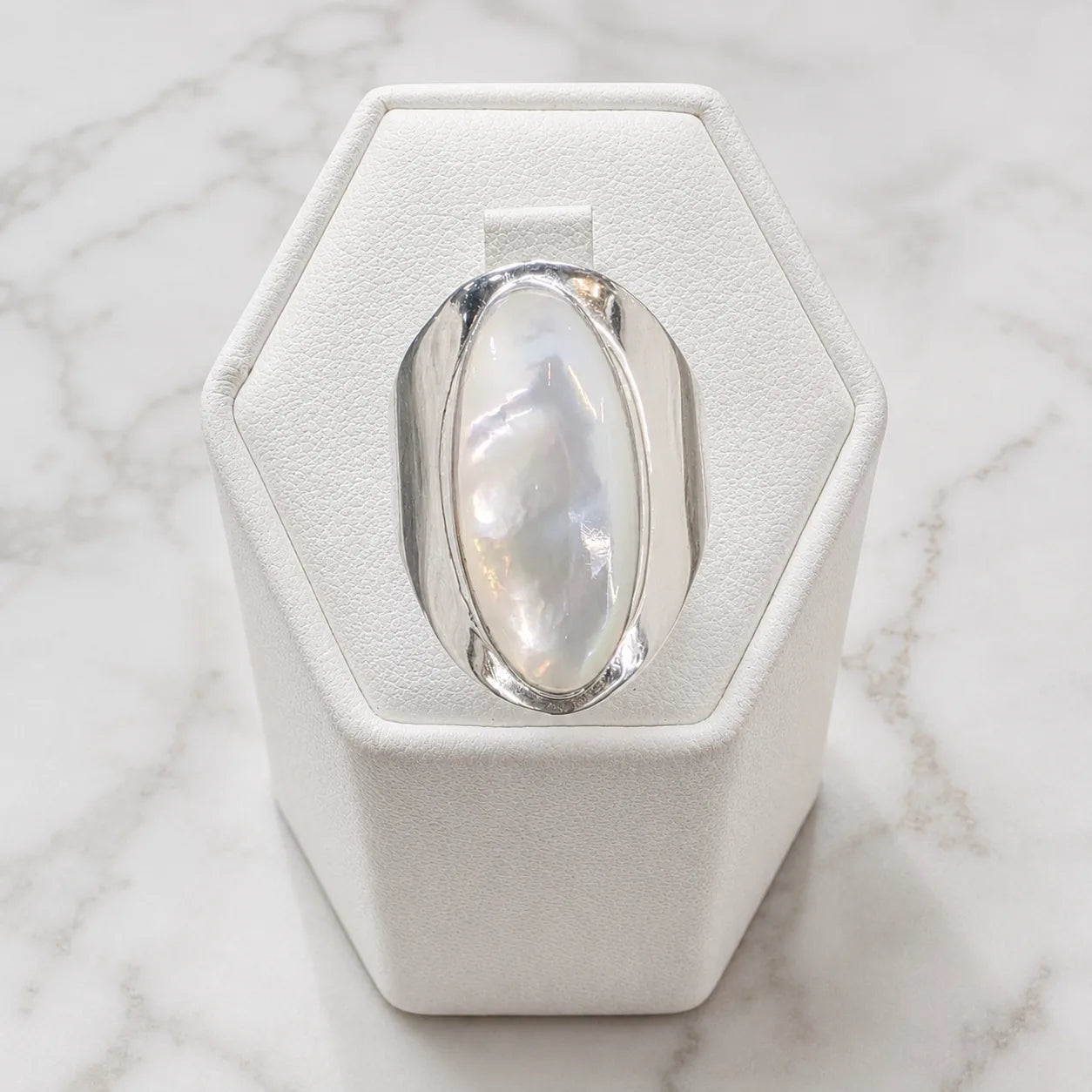 Anillo piedra natural nácar