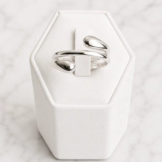 Anillo doble gota