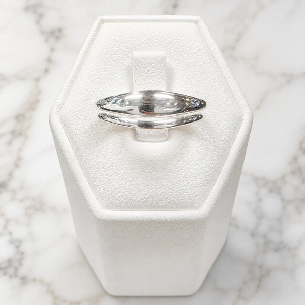 Anillo ajustable doble banda chunky