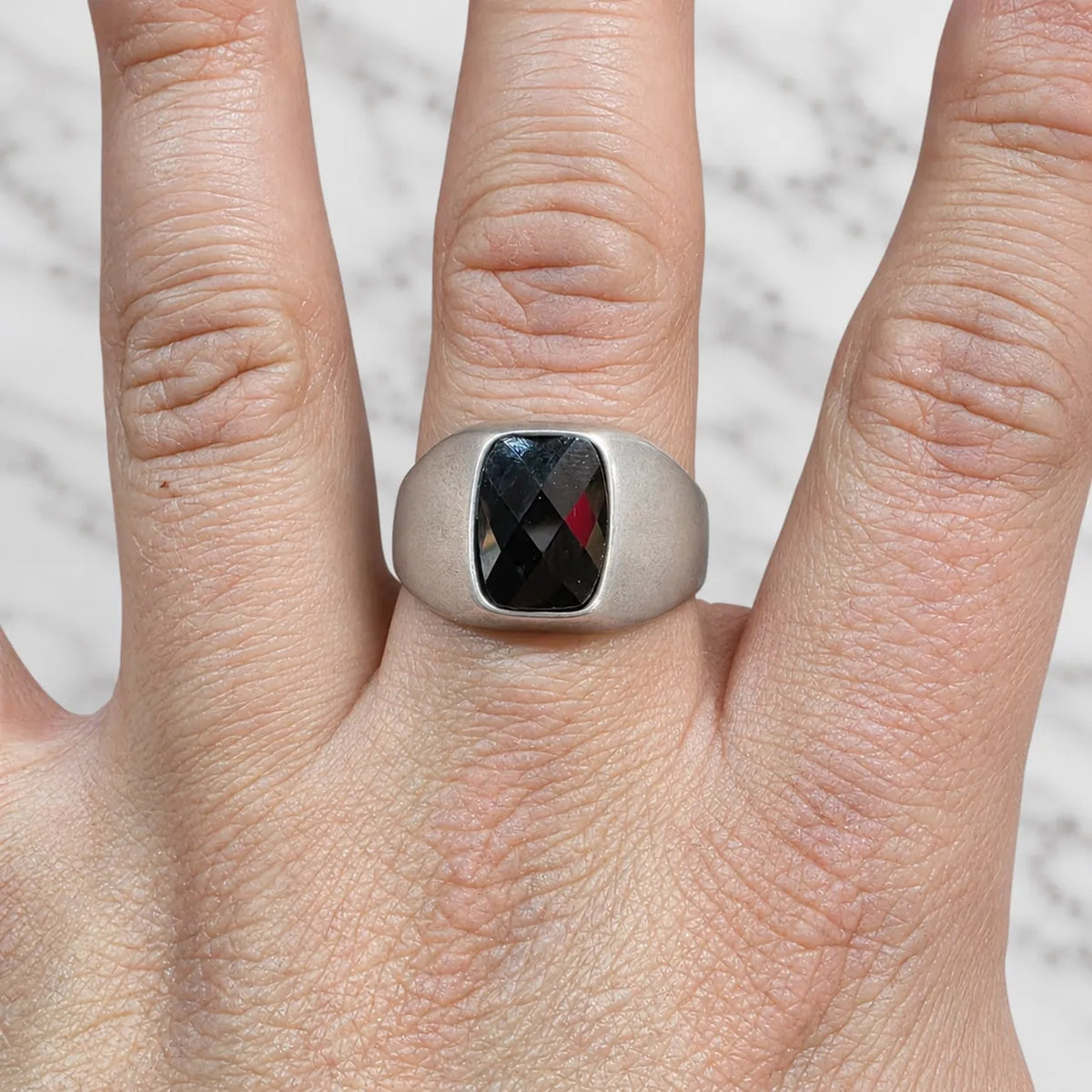 Anillo sello onix