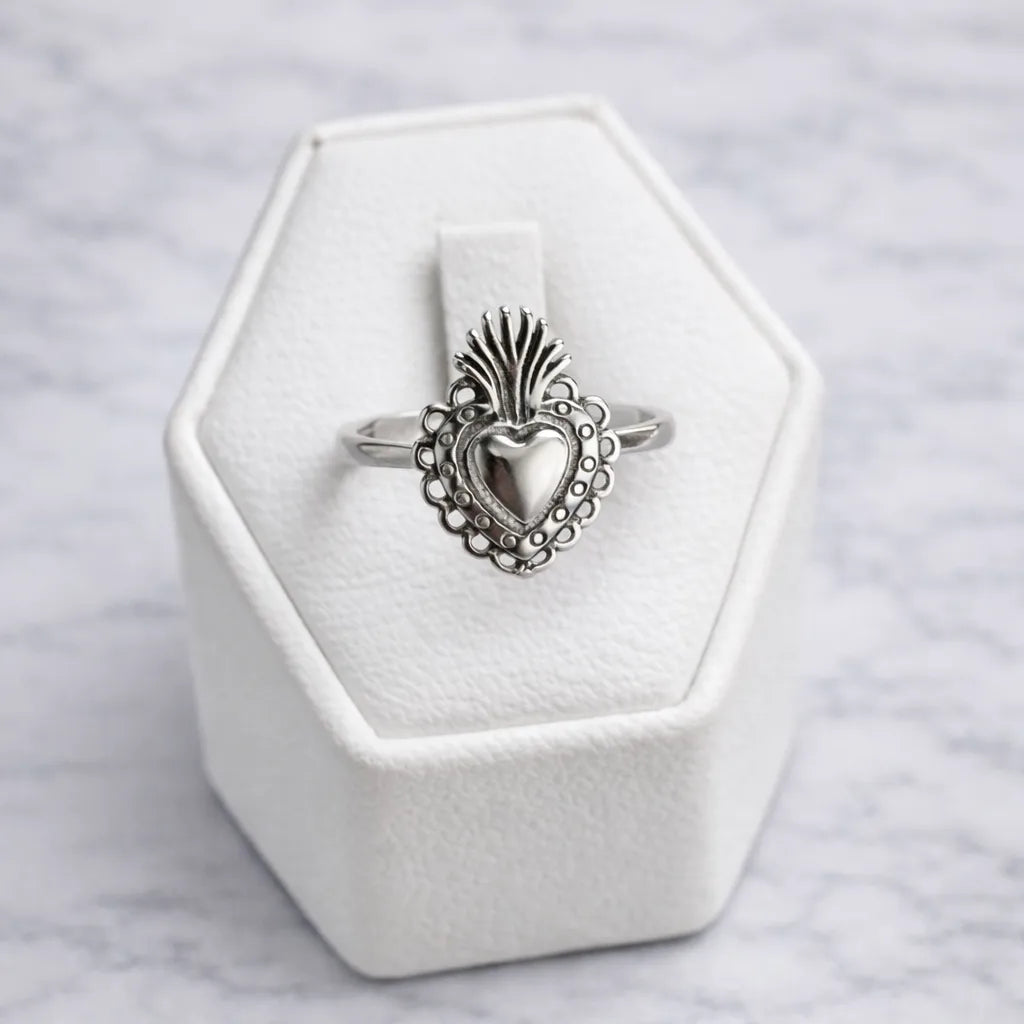 Anillo corazón detente - 19