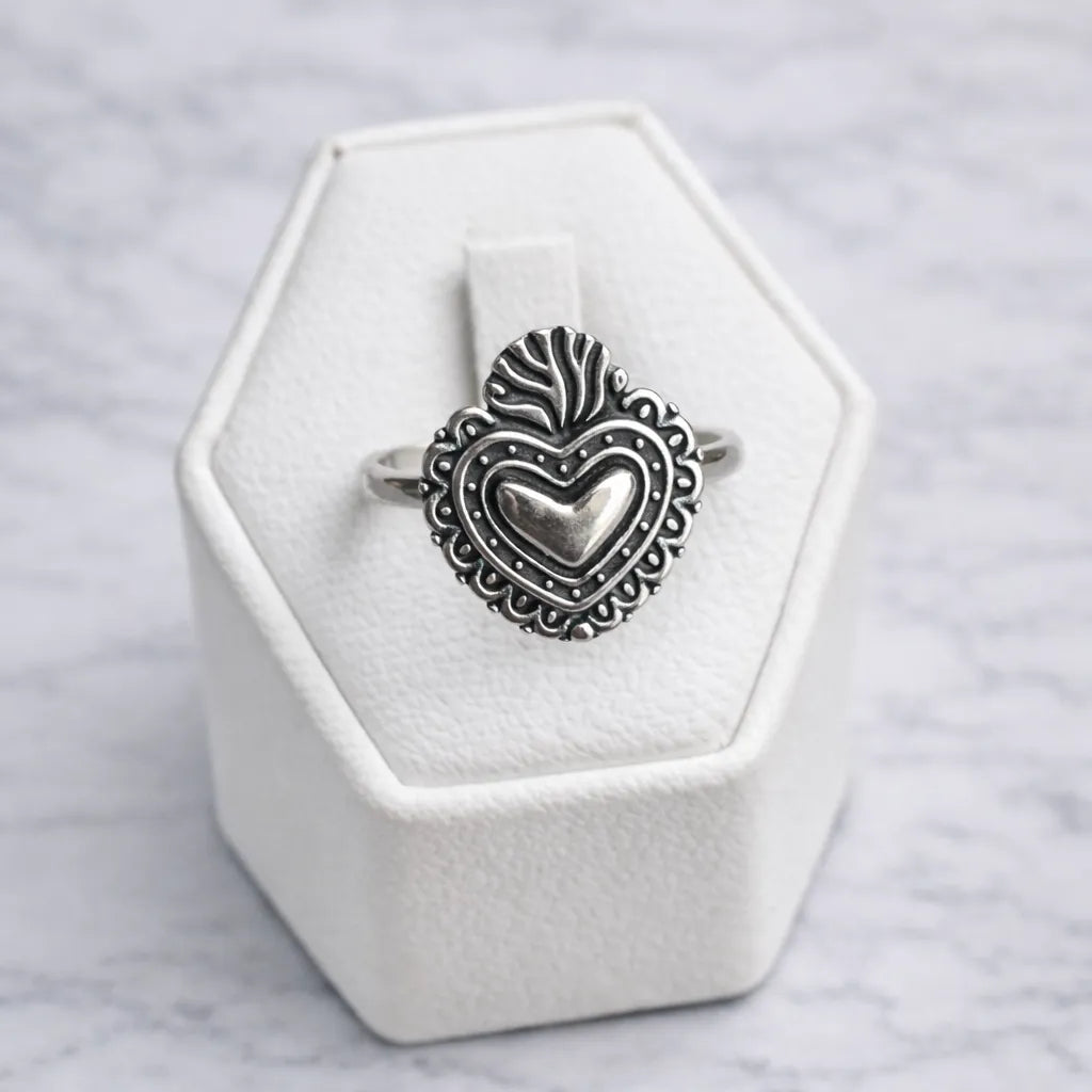 Anillo corazón detente - 20