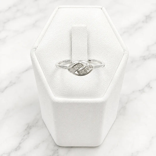 Anillo trenza microcircón
