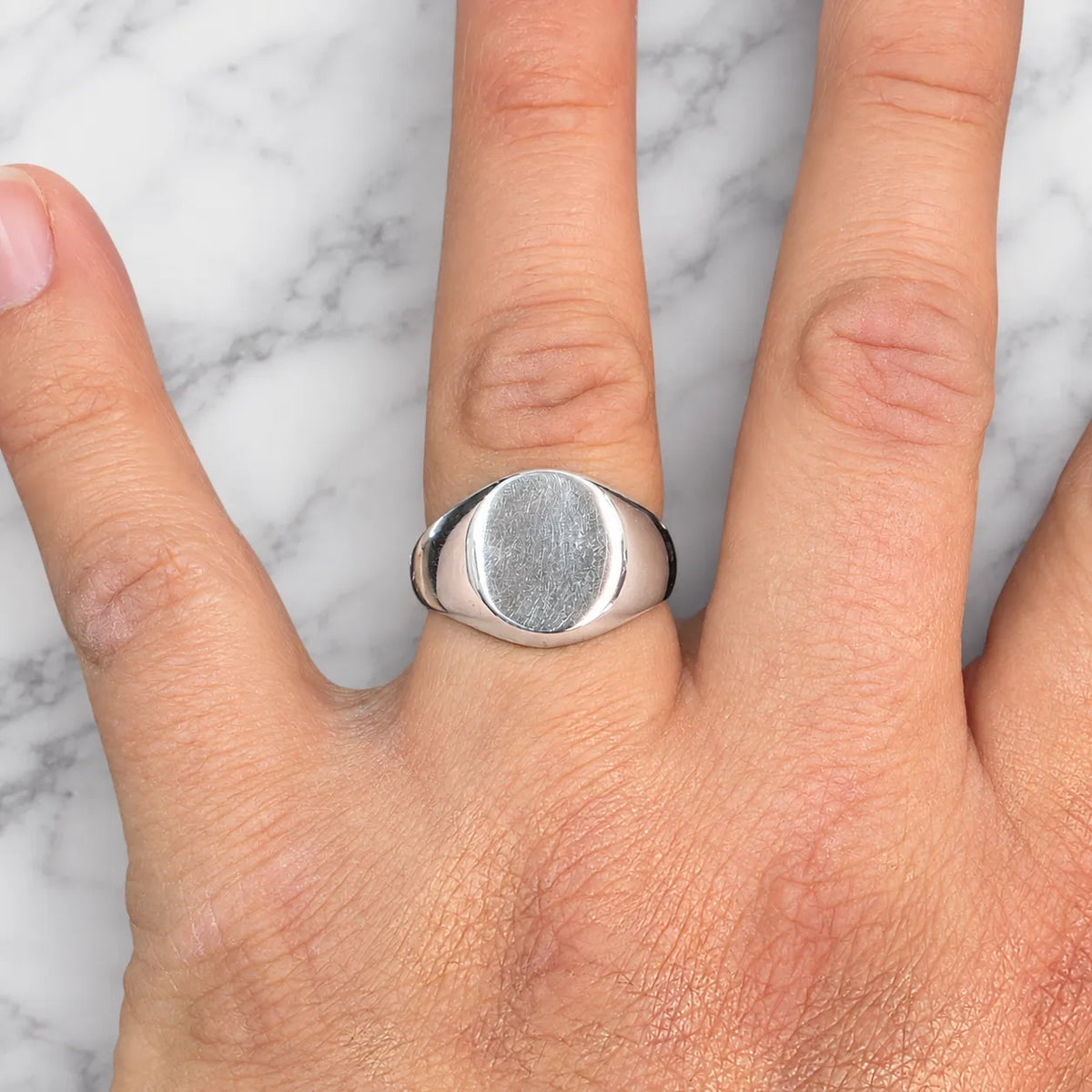 Anillo sello ovalado