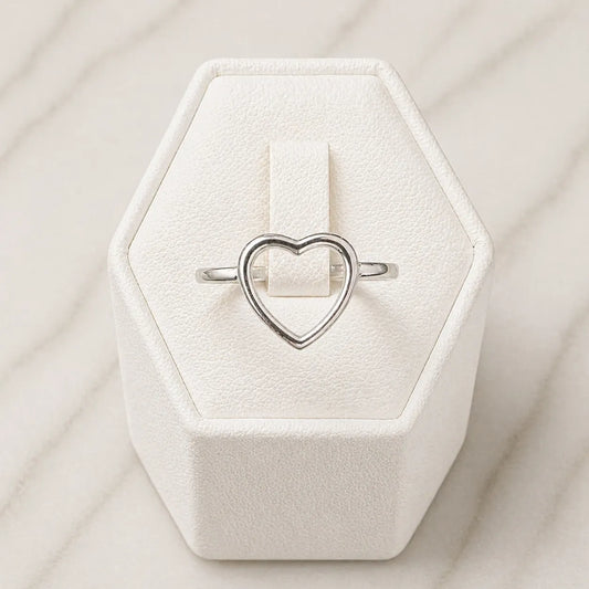 Anillo corazón calado